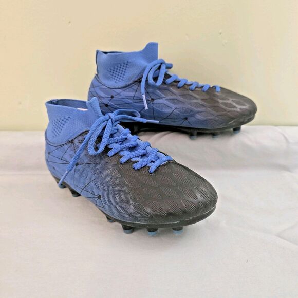 Kids Hanani Soccer Cleats  Sz 1 to 1.5 EUR 32 Blue & Black Team Sports Used - Picture 1 of 10